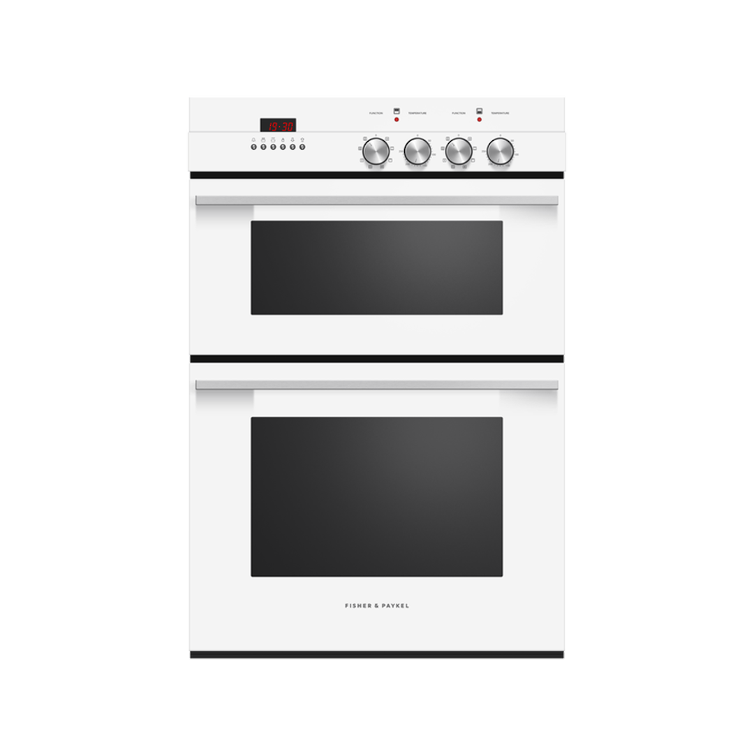 fisher & paykel 60cm 7 function white double oven image 0